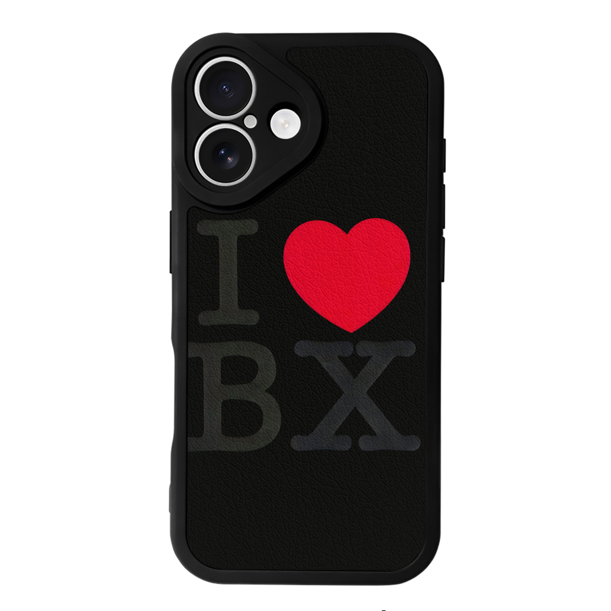 New York Yankees I Love BX IPhone 16 Silicone Leather Case – UV Print, Lambskin Texture – Perfect Fit, Wireless Charging Compatible, Scratch Resistant, Precise Cutouts – Stylish Protection For IPhone 16